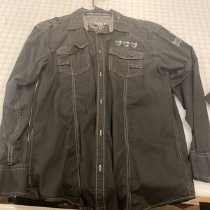 Men’s black long sleeve shirt